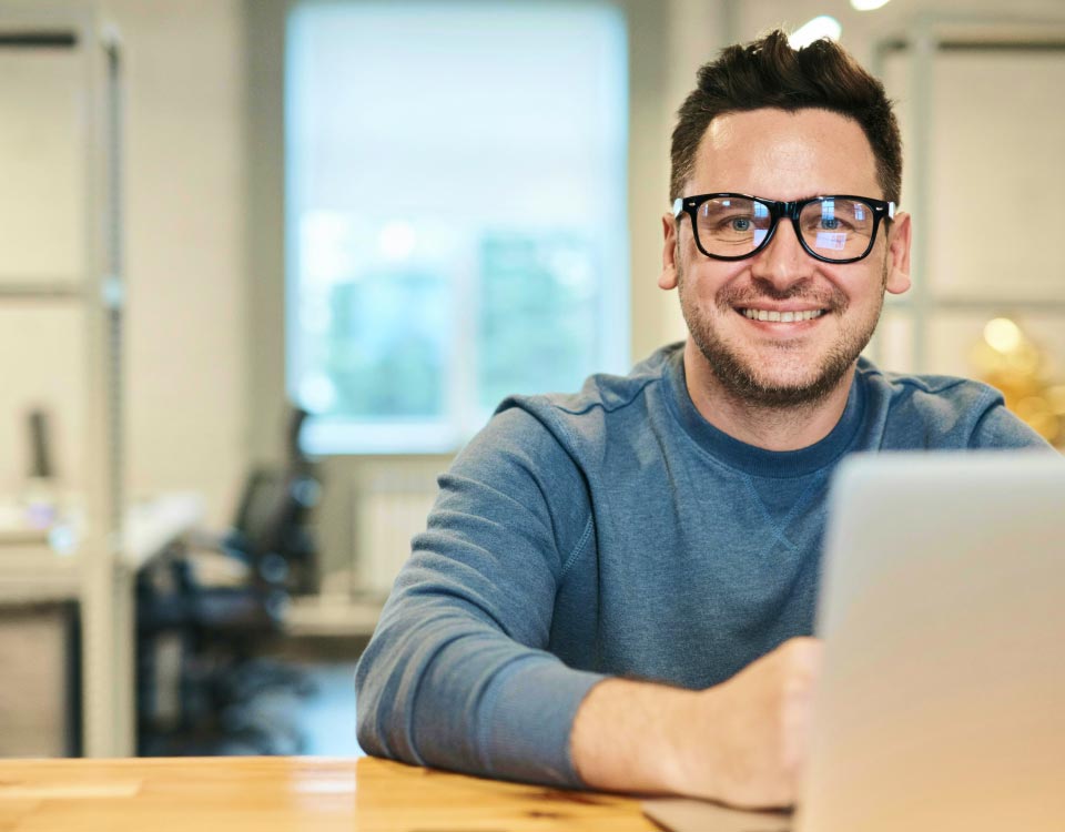 Man with Long Beard on Phone Man with Long Beard on Phone